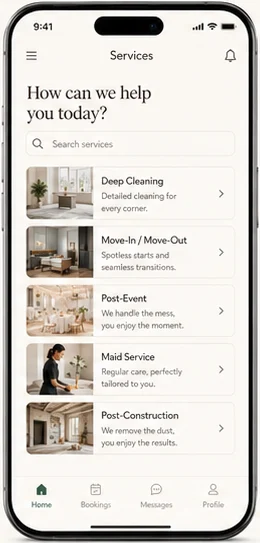 Conciera: Operations platform. — mobile app screen 1