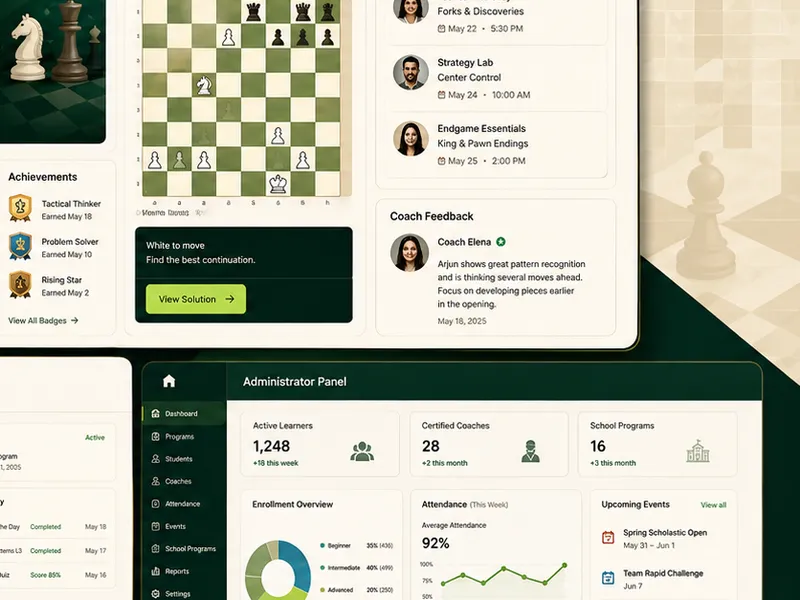Bizsuite: Education platform. — web app screen 2
