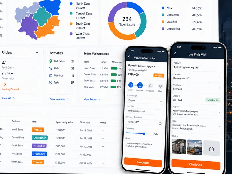 Sales Tracking App Dashboard: Operations platform. — web app screen 2