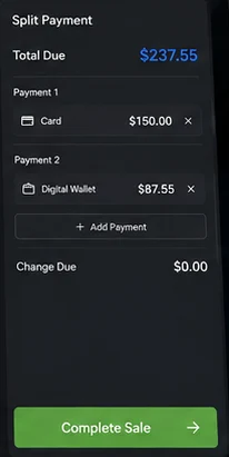 Commercia: one point-of-sale system for till, stock and end-of-day. — mobile app screen 2