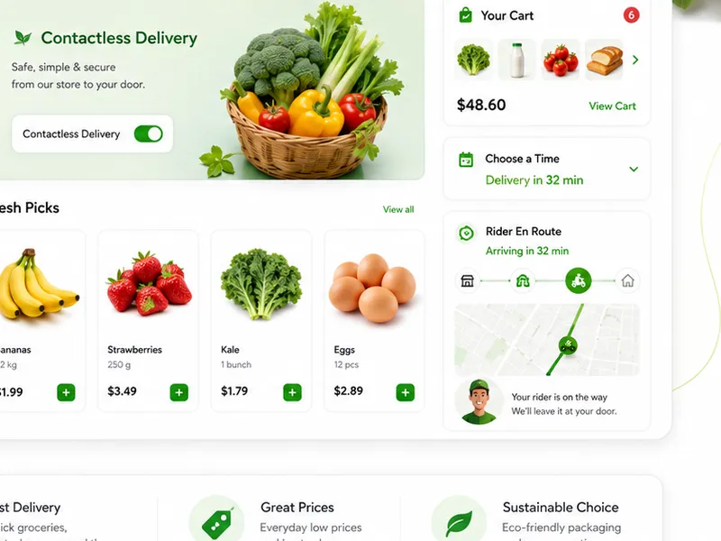 Freshdash: E-commerce platform. — web app screen 2