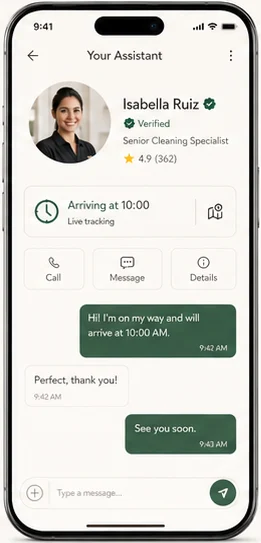 Conciera: Operations platform. — mobile app screen 2