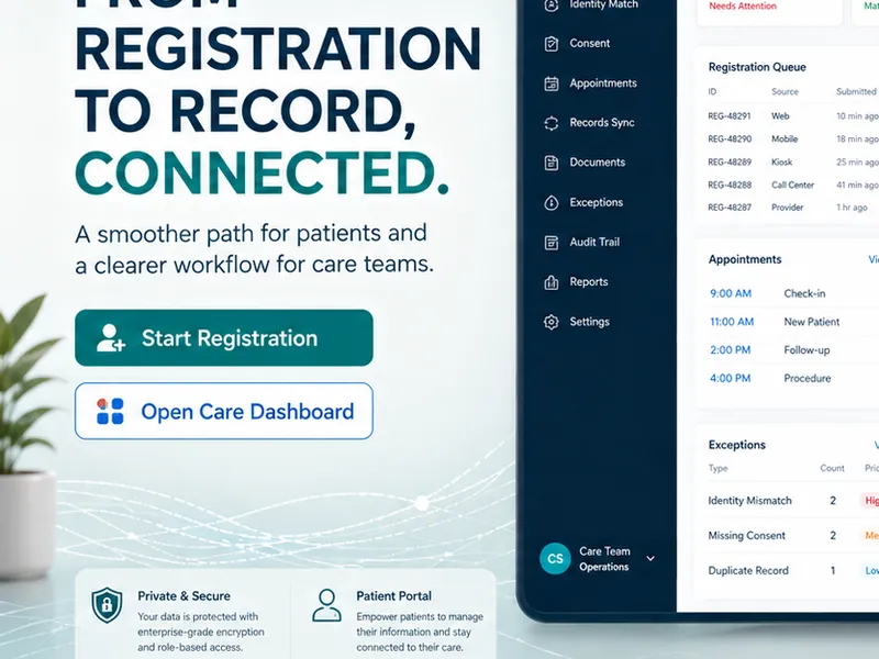 Power to Live Foundation: registration-to-records integration for a UK mental-health charity. — web app screen 1