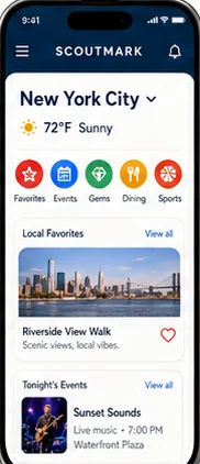 Scoutmark: Custom application. — mobile app screen 1