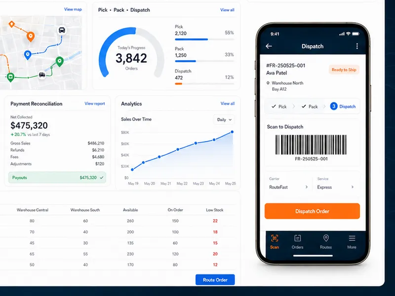 Fieldroute: E-commerce platform. — web app screen 2