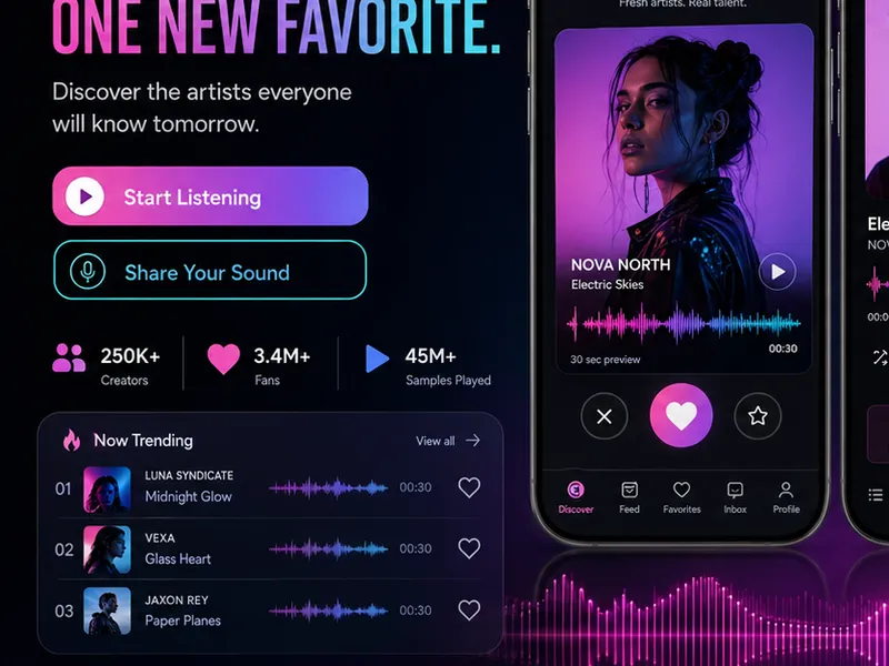 Mirrora: Media platform. — web app screen 1