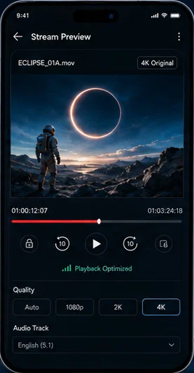 Reelvault: video storage for people who shoot more than they can store. — mobile app screen 2