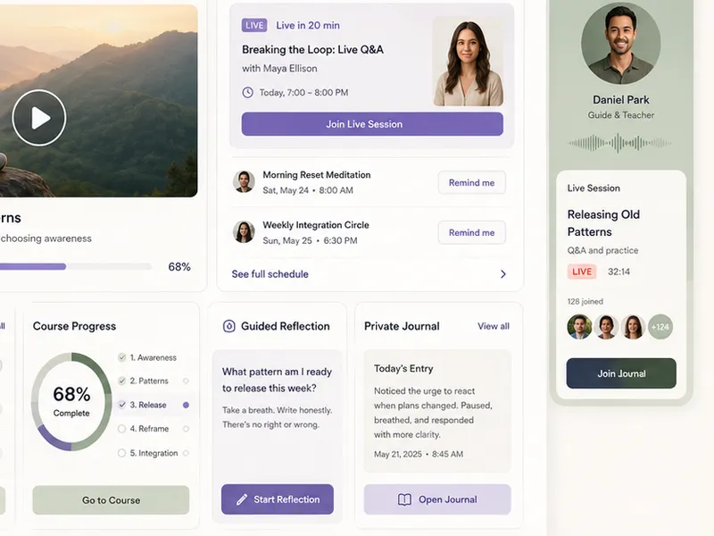 Riskguard: Education platform. — web app screen 2