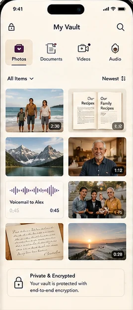 Lifeline: Media platform. — mobile app screen 2