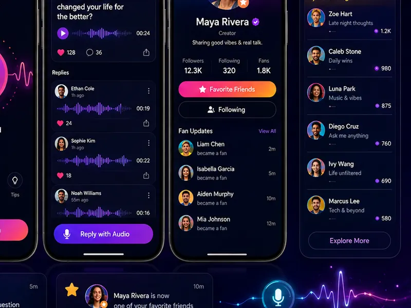 Voxpop: Media platform. — web app screen 2