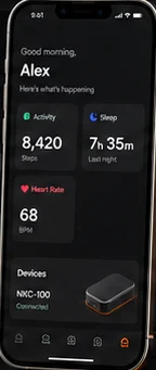 Nichely: IoT platform. — mobile app screen 1