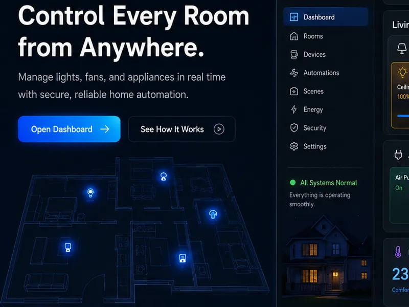 Proximia: IoT platform. — web app screen 1